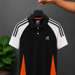 RELAXED POLO T-SHIRT(black)